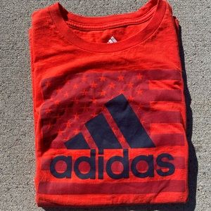 Youth American Flag Adidas T-Shirt